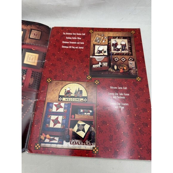 Fiber Mosaics All Star Santa Review Leslie Beck Quilt Patterns Pillows Rugs Book - Picture 6 of 10